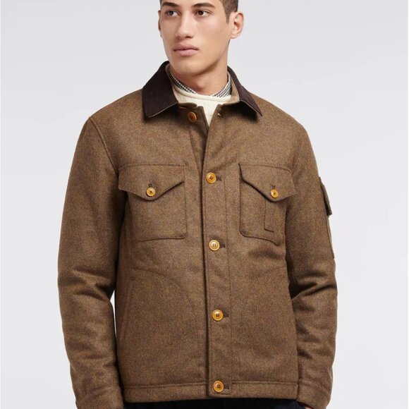 Barbour Cainwel Wool Jacket , Mens Large , New Unused - Picture 2 of 5